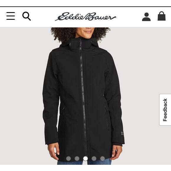 Eddie Bauer Parka Jacket Women’s Plus Size 1X Black Point Vista Coat - Picture 1 of 16